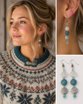 Snowflake Drop Earrings